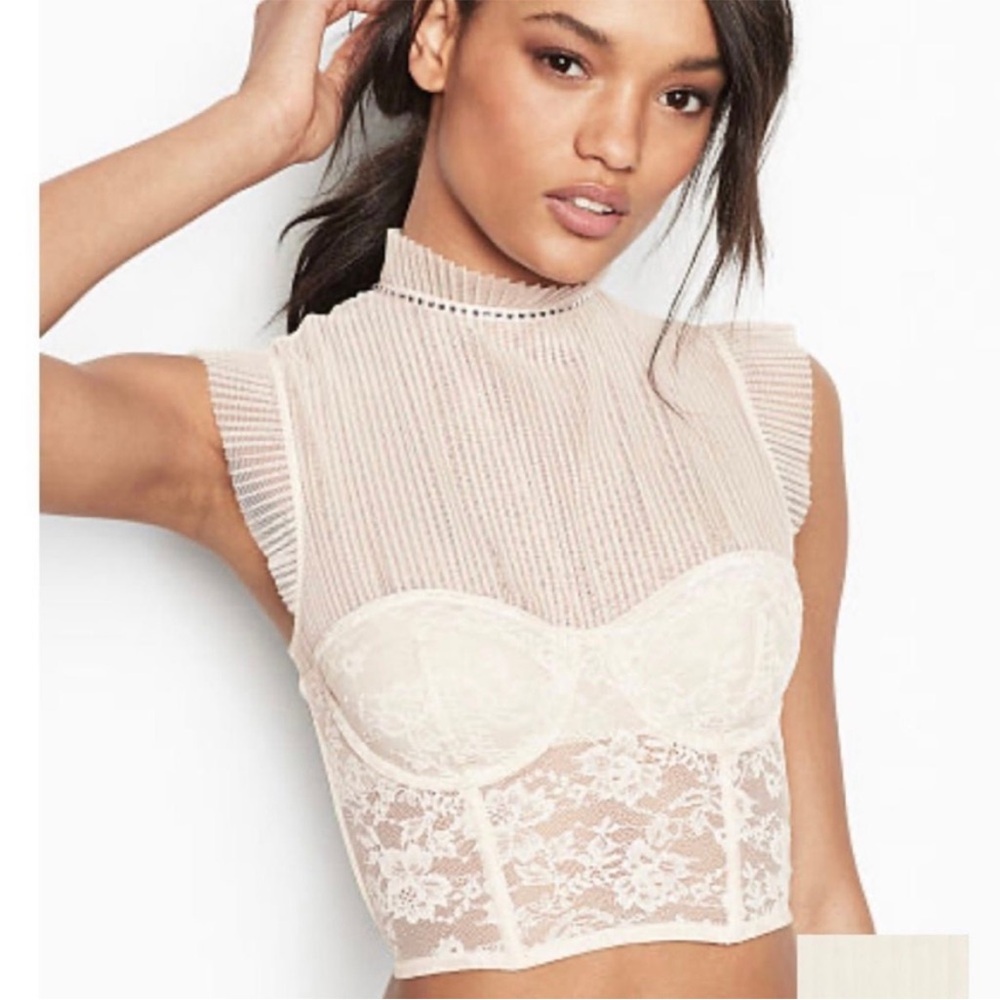 36D Victoria’s Secret Dream Angels Lined Demi Tulle Lace Bra - Picture 3 of 12